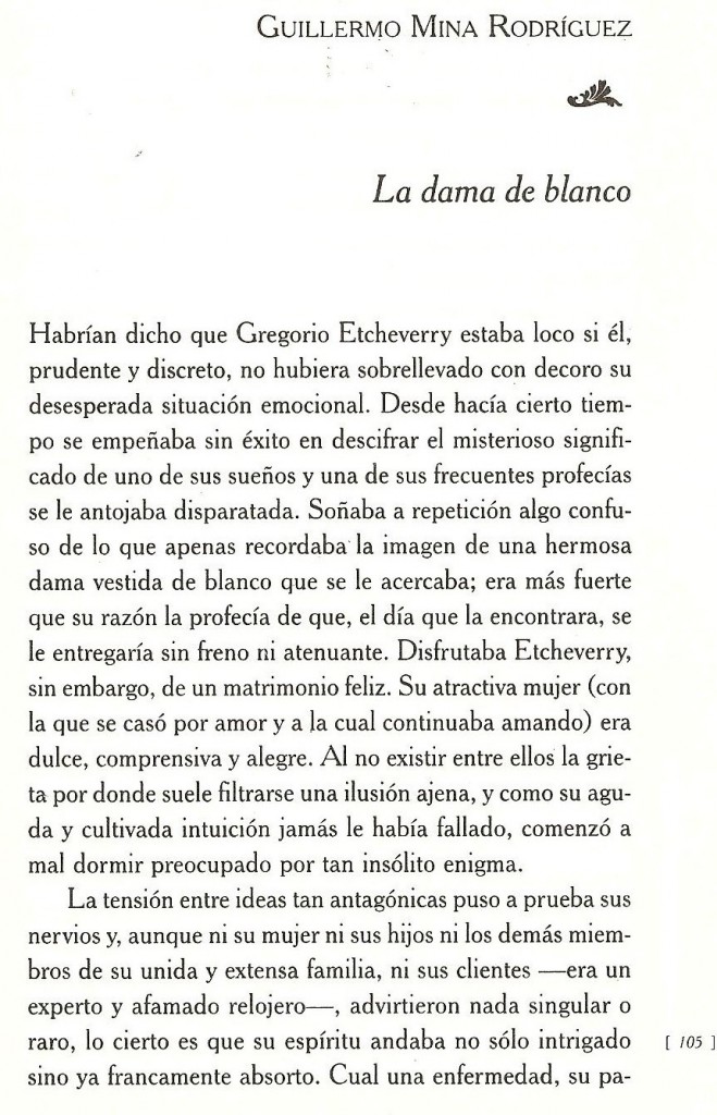 La Dama de Blanco - 01 Página 1